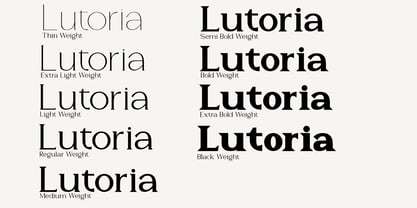 Lutoria Serif Font Poster 2