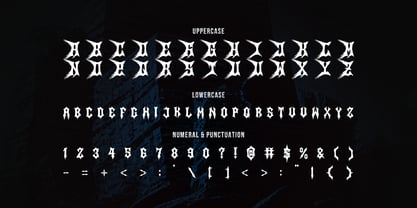 Searing Maw Font Poster 10