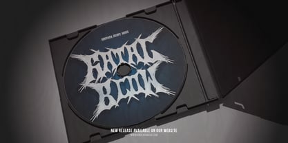 Searing Maw Font Poster 8