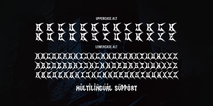 Searing Maw Font Poster 11