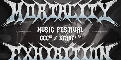 Searing Maw Font Poster 3