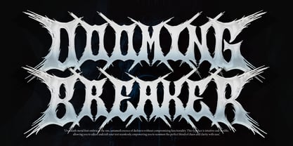 Searing Maw Font Poster 6