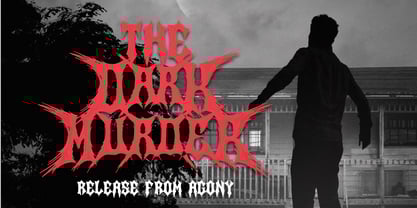 Searing Maw Font Poster 4