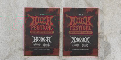 Searing Maw Font Poster 9