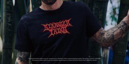 Searing Maw Font Poster 7