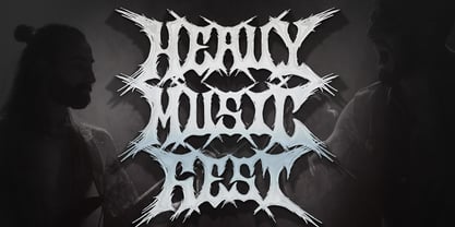 Searing Maw Font Poster 5