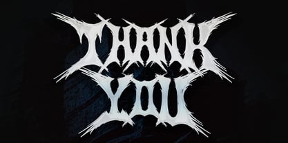 Searing Maw Font Poster 12