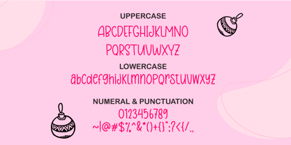 Hanging Christmas Tr Font Poster 5