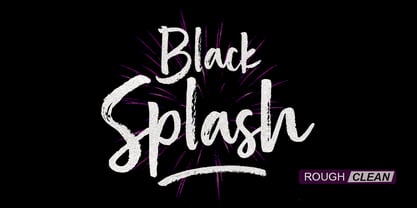 Black Splash Font Poster 1