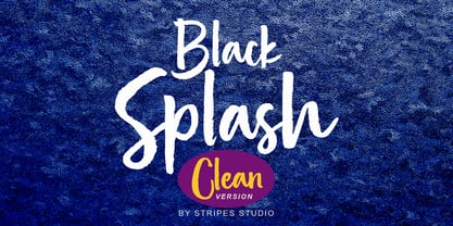 Black Splash Font Poster 5