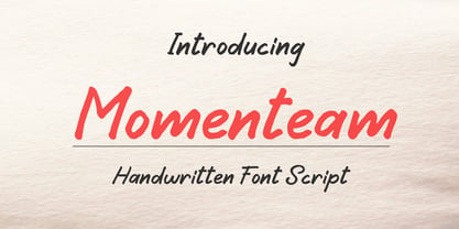 Momenteam Font Poster 1