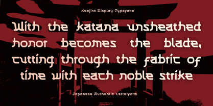 Kenjiro Font Poster 4