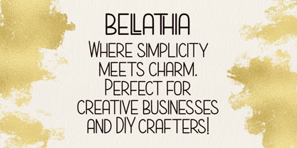 Bellathia Font Poster 6