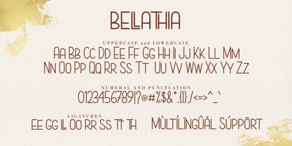 Bellathia Font Poster 8