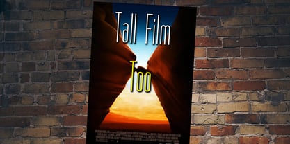 Tall Film Too Font Poster 1
