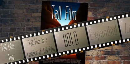 Tall Film Too Font Poster 2