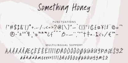 Something Honey Font Poster 7