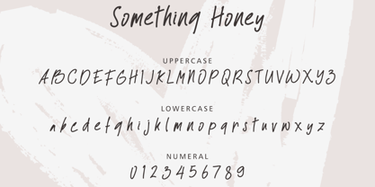 Something Honey Font Poster 6