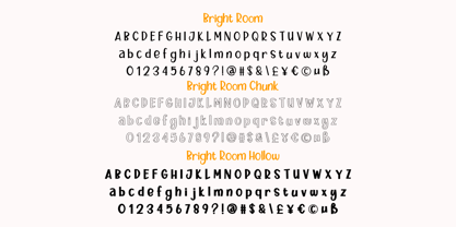 Bright Room Font Poster 3