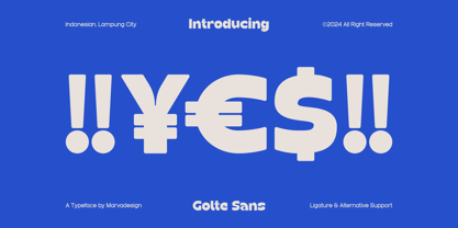 Golte Font Poster 9