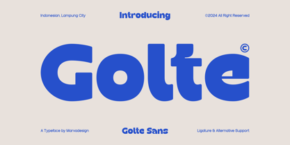 Golte Font Poster 1