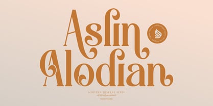 Aslin Alodian Font Poster 1