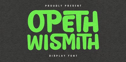 MC Opeth Wismith Font Poster 1