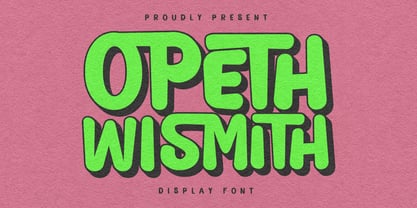 MC Opeth Wismith Font Poster 8