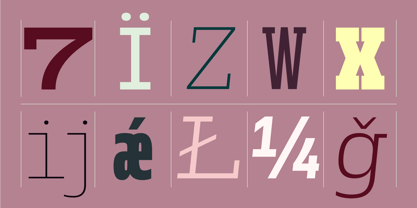 Miura Slab Font Poster 4