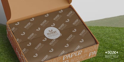 Deux Brother Outline Font Poster 10