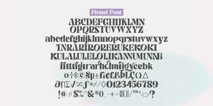 Pionel Font Poster 9