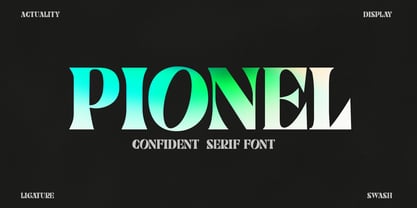 Pionel Font Poster 1