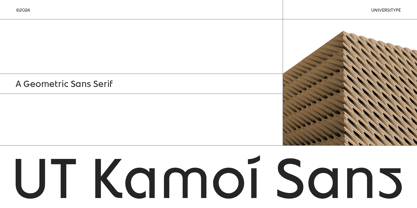 UT Kamoi Sans Font Poster 1