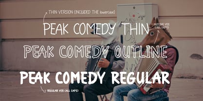 Peak Comedy Font Poster 2