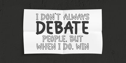 Peak Comedy Font Poster 4