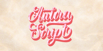 Aulora Script Font Poster 7