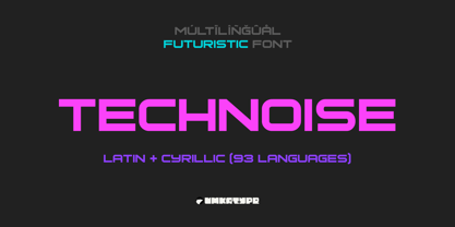 Technoise Font Poster 1