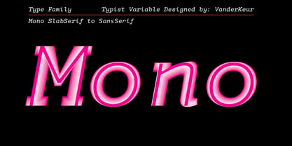 Typist Variable Mono Italic Font Poster 5