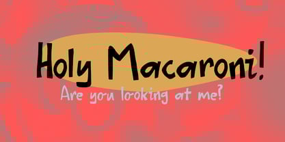 Holy Macaroni Font Poster 1