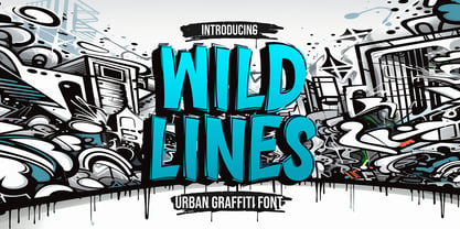 Wild Lines Font Poster 1