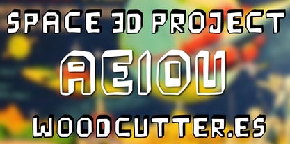 Space 3 D Project Font Poster 5