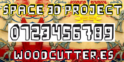 Space 3 D Project Font Poster 6