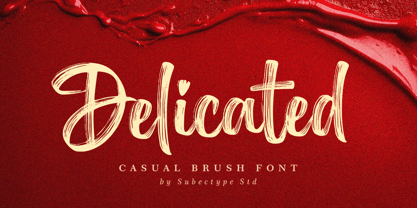 Delicated Font Poster 1