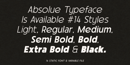 Absolue Font Poster 7