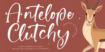 Antelope Clutchy Font Poster 1