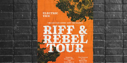 Rebel Riff Font Poster 4