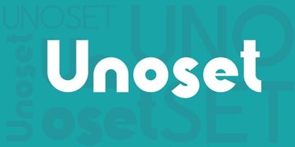 Unoset Font Poster 1