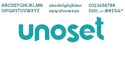 Unoset Font Poster 2