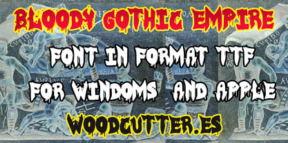 Bloody Gothic Empire Font Poster 4