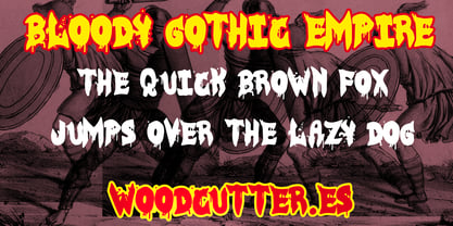 Bloody Gothic Empire Font Poster 2